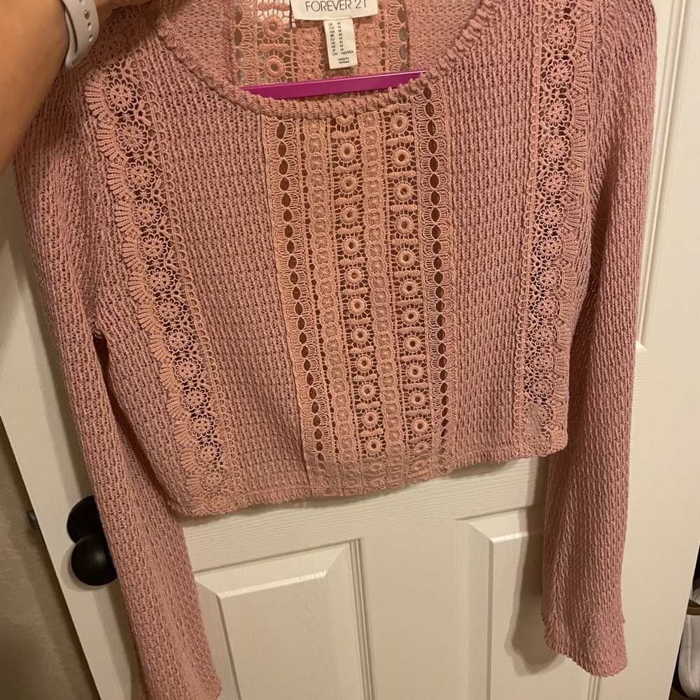Pink Lace Top
